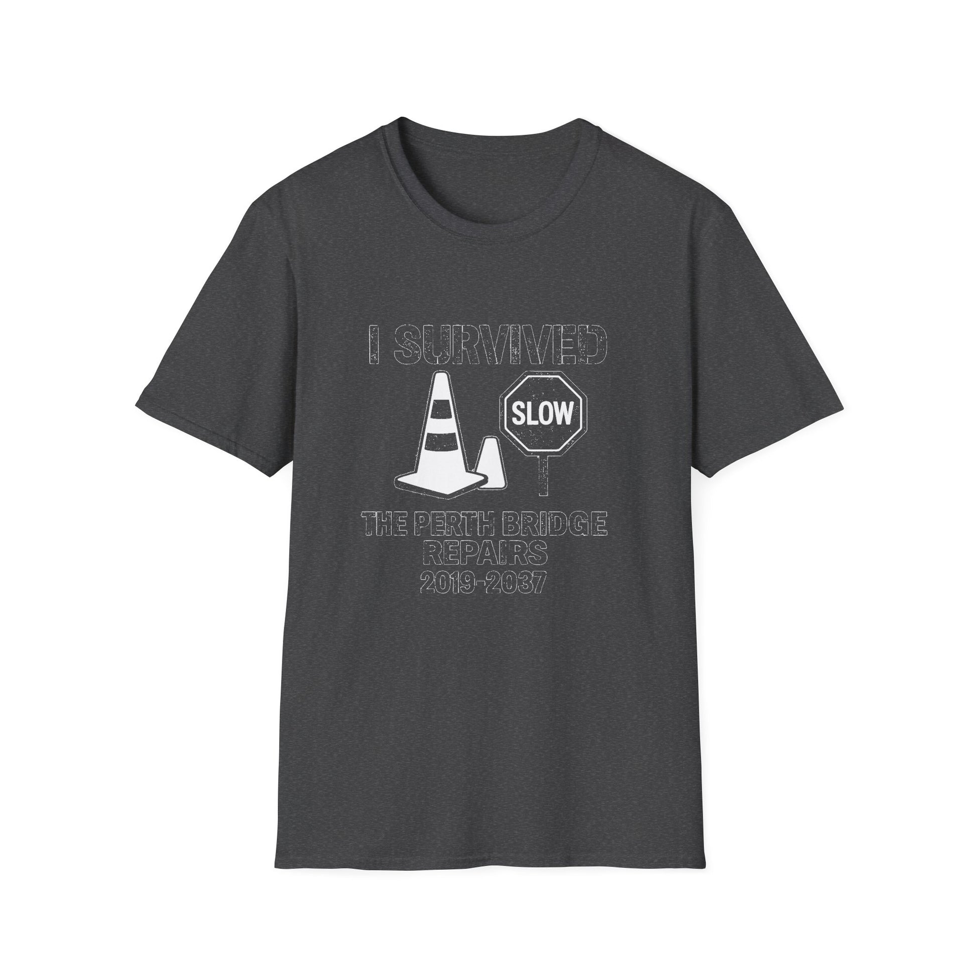 "I SURVIVED THE PERTH BRIDGE REPAIRS 2019-2037" T-SHIRT