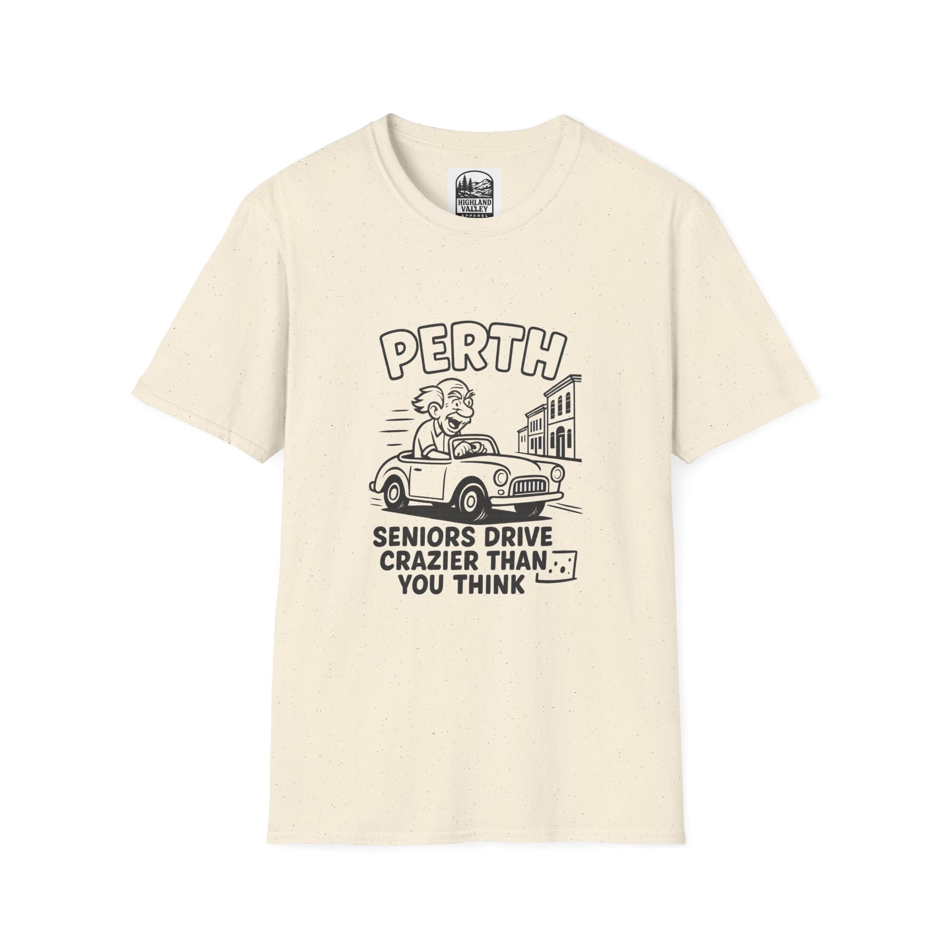 PERTH SENIORS DRIVE CRAZY UNISEX T-SHIRT
