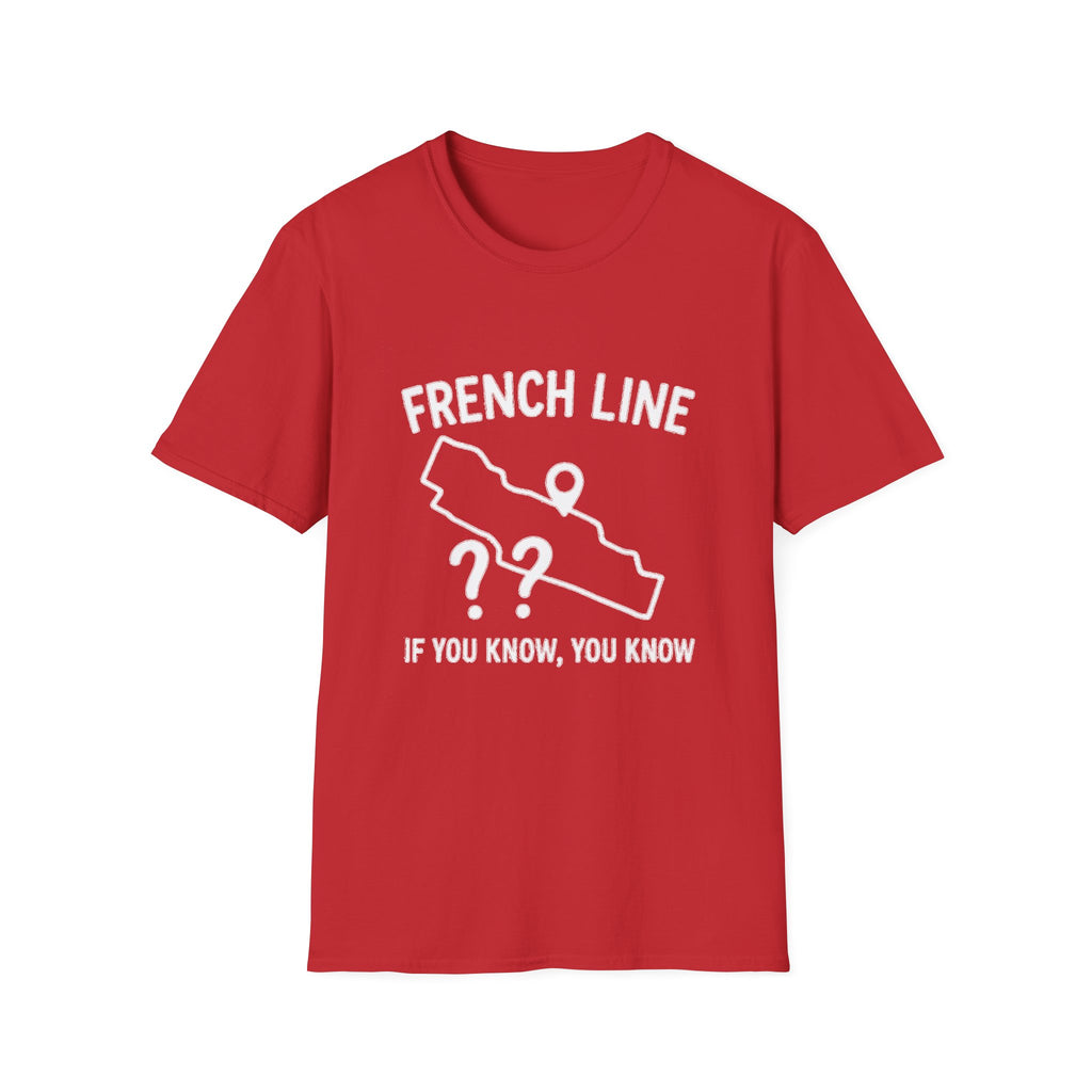 "FRENCH LINE MAP IF YOU KNOW, YOU KNOW" T-SHIRT