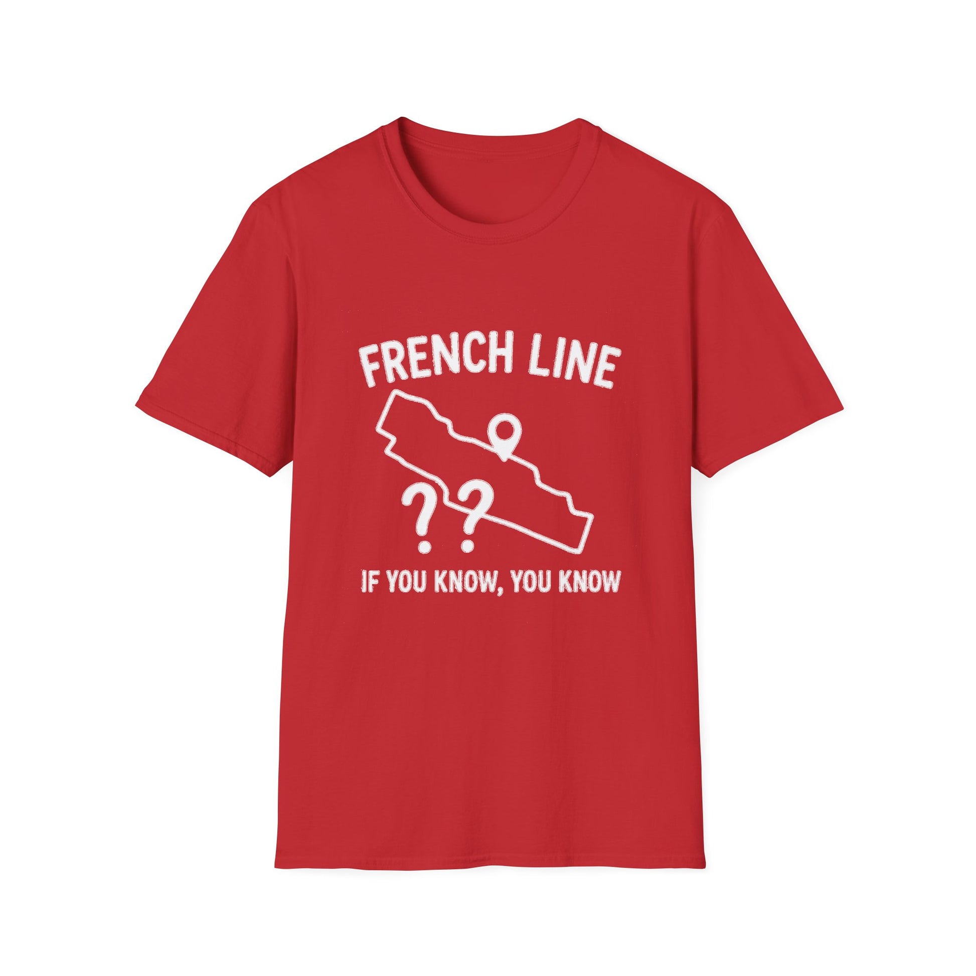 "FRENCH LINE MAP IF YOU KNOW, YOU KNOW" T-SHIRT