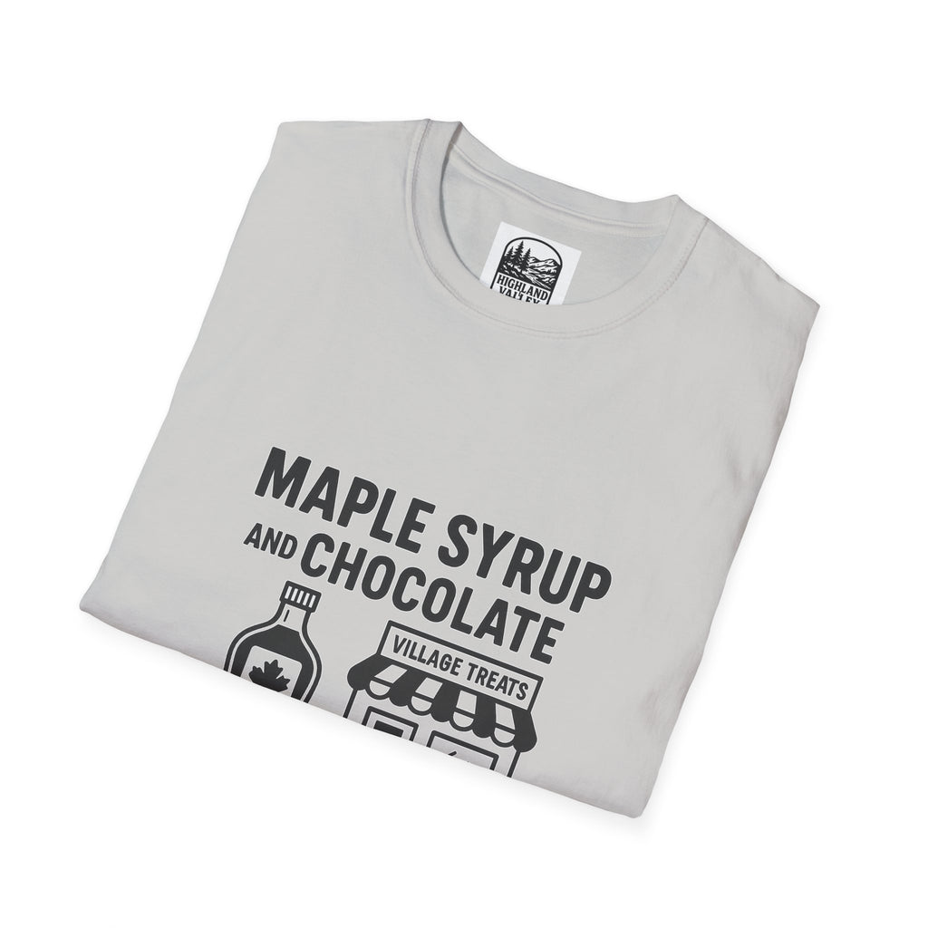 MAPLE SYRUP AND CHOCOLATE THE LANARK DIET UNISEX T-SHIRT