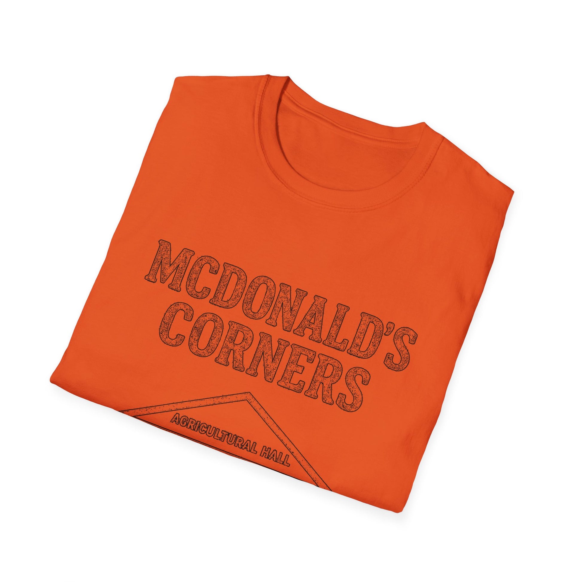 "MCDONALD'S CORNERS AGRICULTURAL HALL" T-SHIRT