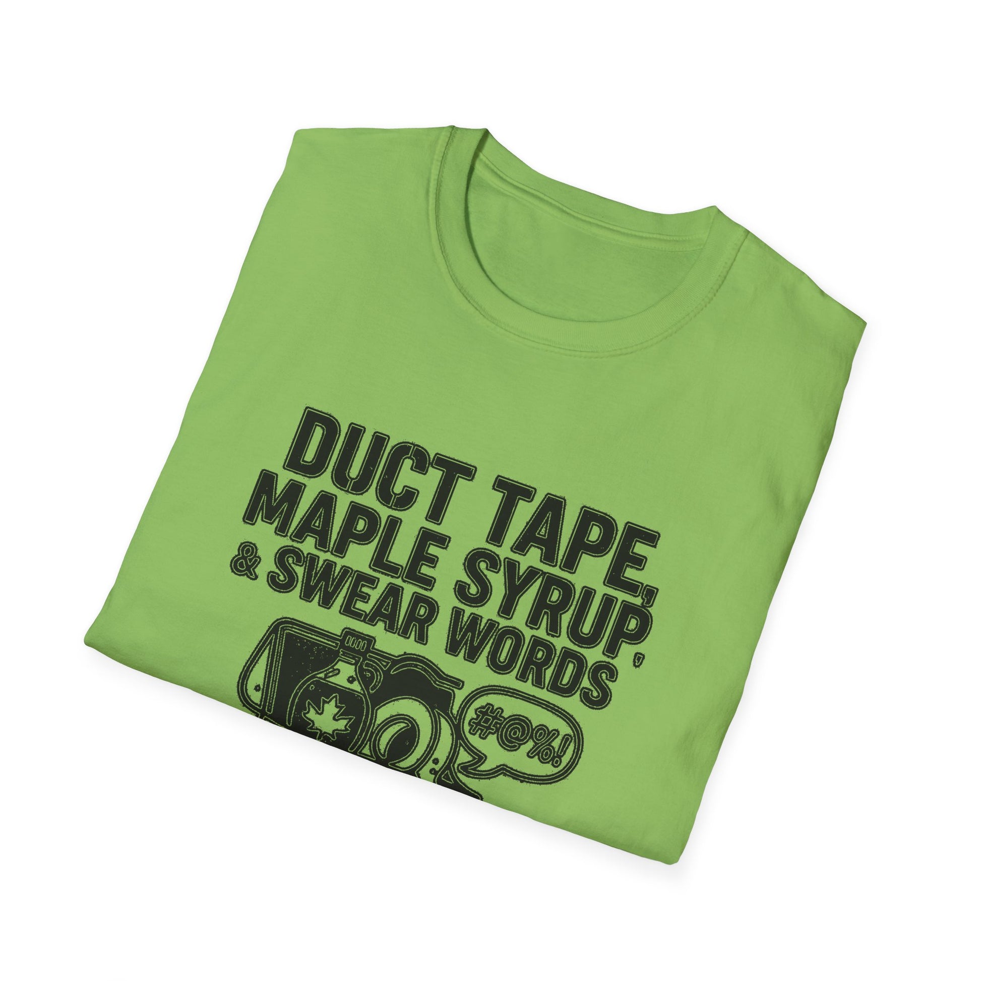 "DUCT TAPE, MAPLE SYRUP & SWEAR WORDS MY LANARK TOOLKIT" T-SHIRT