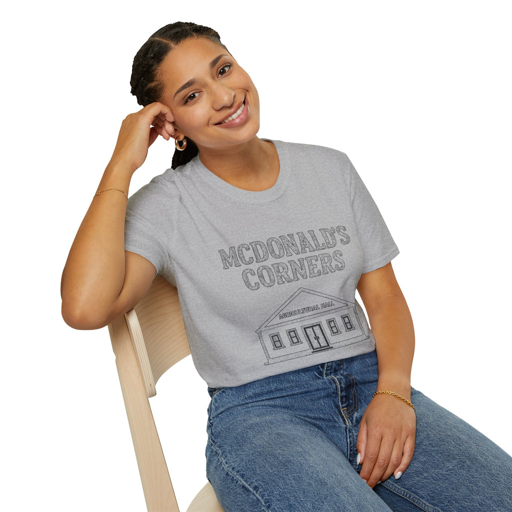"MCDONALD'S CORNERS AGRICULTURAL HALL" T-SHIRT