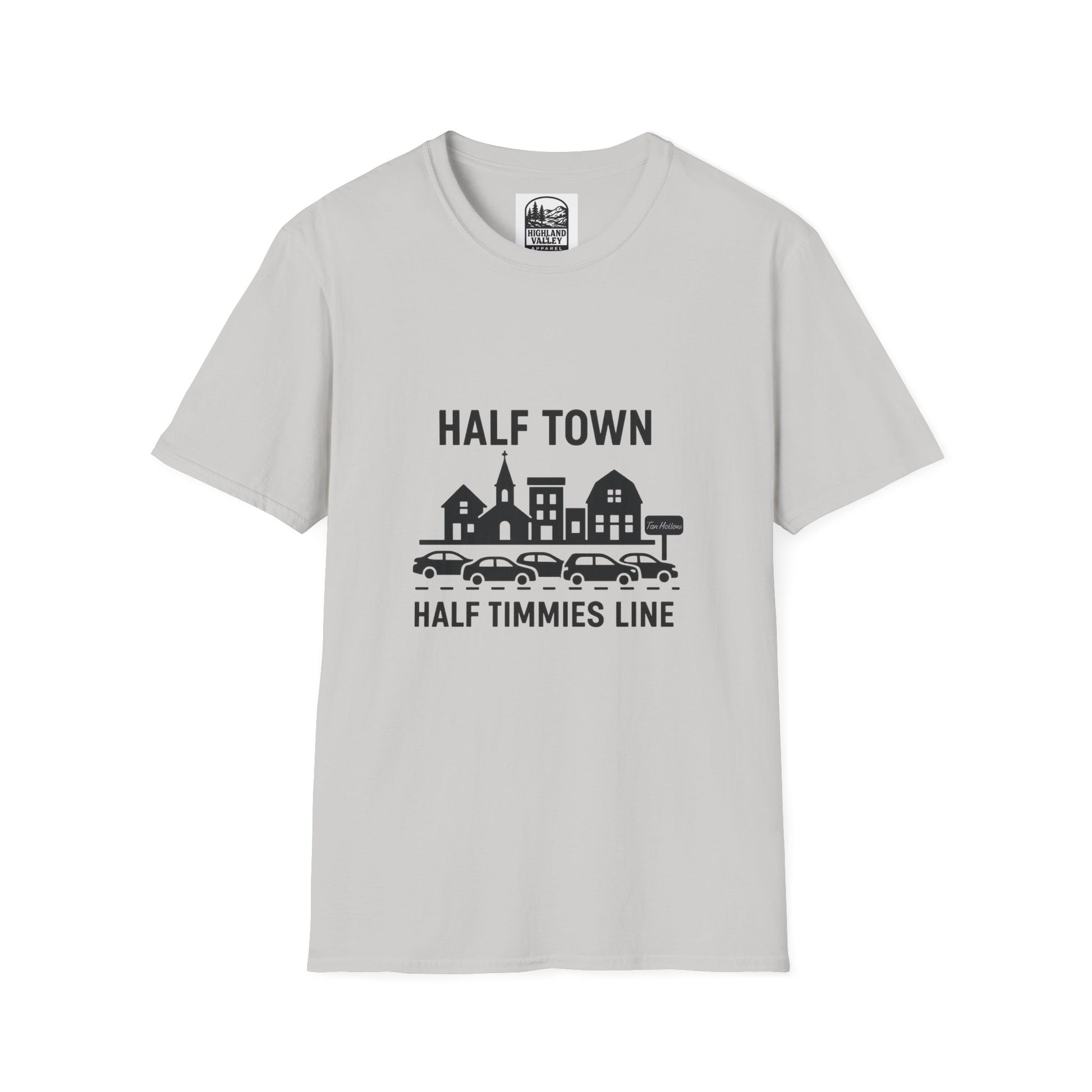 HALF TOWN, HALF TIMMIES LINE UNISEX T-SHIRT