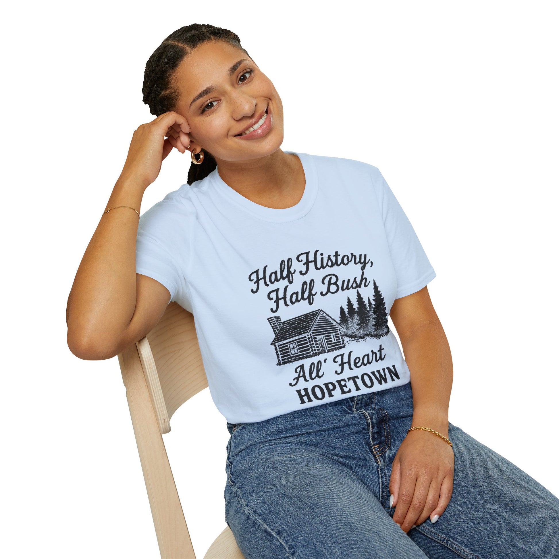 "HALF HISTORY, HALF BUSH, ALL HEART HOPETOWN" T-SHIRT