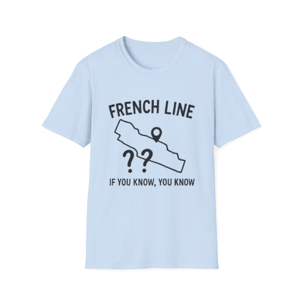 "FRENCH LINE MAP IF YOU KNOW, YOU KNOW" T-SHIRT