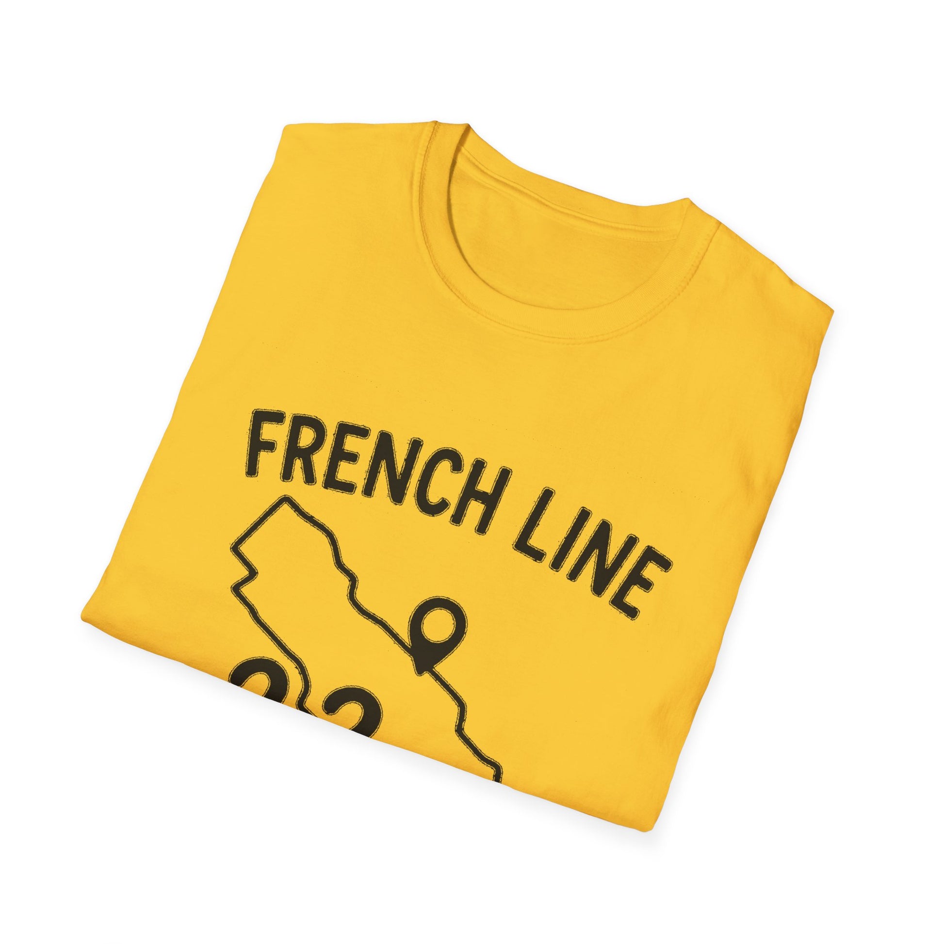 "FRENCH LINE MAP IF YOU KNOW, YOU KNOW" T-SHIRT