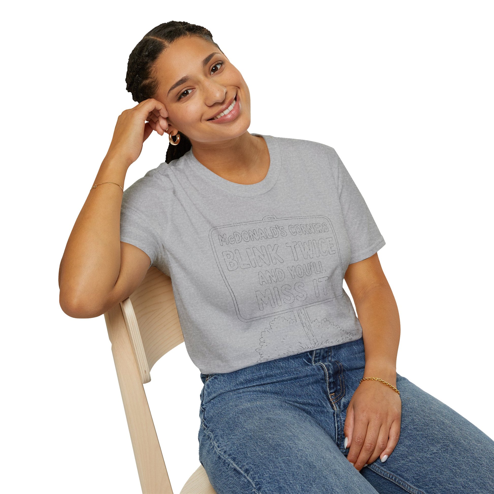 "MACDONALD'S CORNERS BLINK TWICE AND YOU WILL MISS IT" T-SHIRT