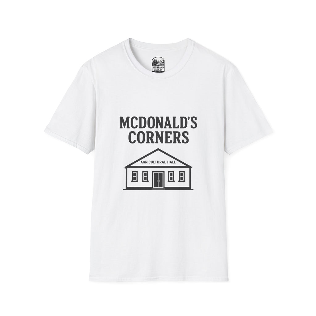 MCDONALD'S CORNERS AG HALL UNISEX T-SHIRT