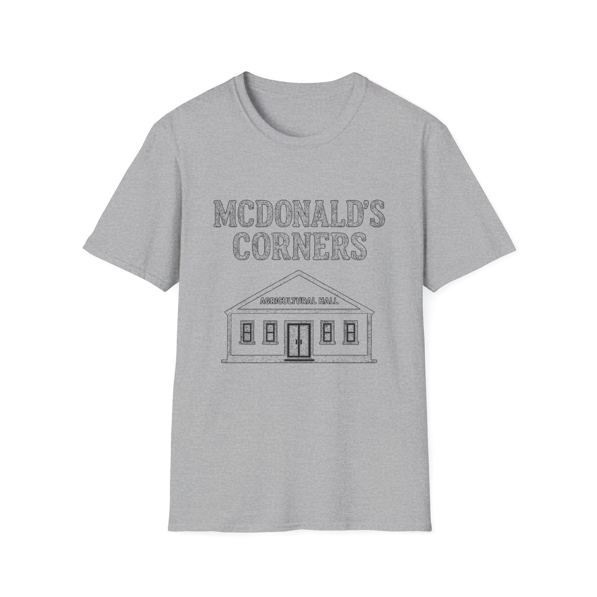 "MCDONALD'S CORNERS AGRICULTURAL HALL" T-SHIRT