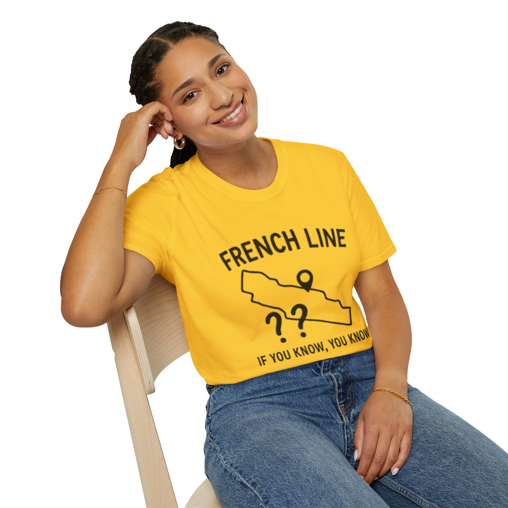 "FRENCH LINE MAP IF YOU KNOW, YOU KNOW" T-SHIRT