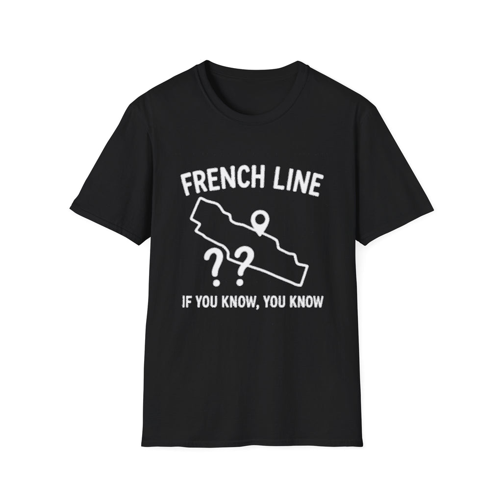 "FRENCH LINE MAP IF YOU KNOW, YOU KNOW" T-SHIRT
