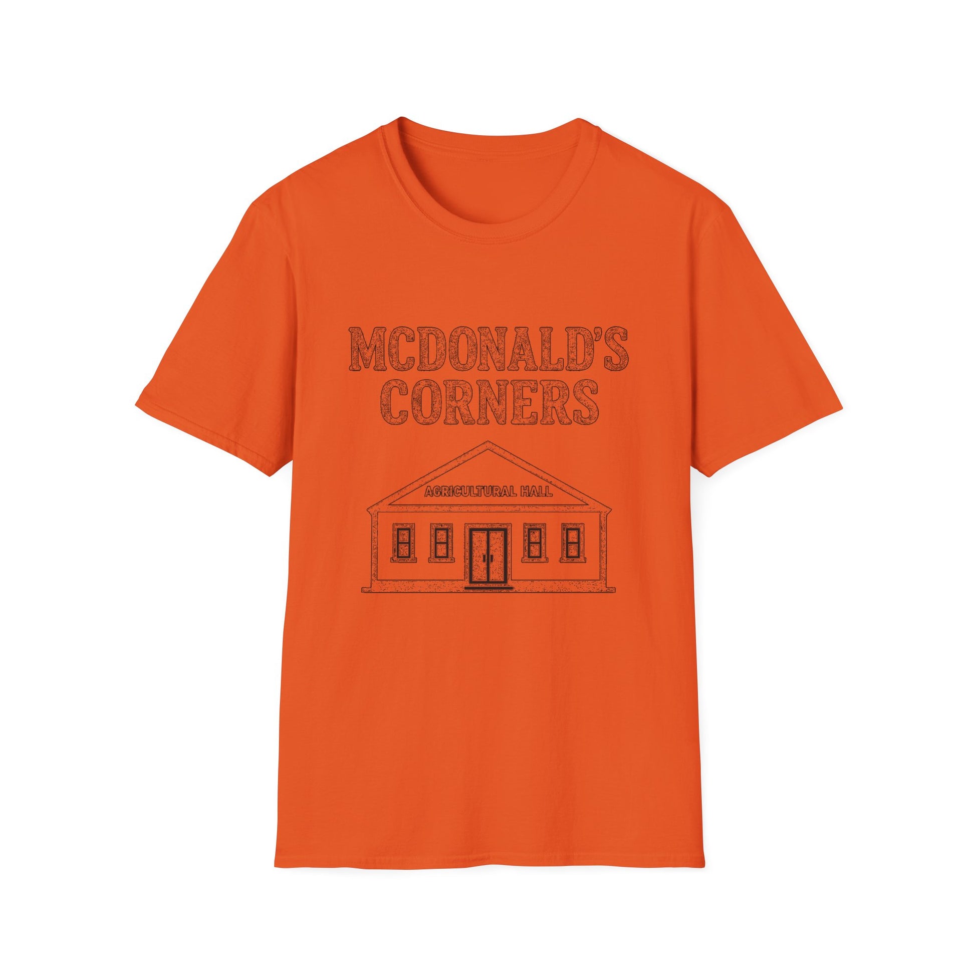 "MCDONALD'S CORNERS AGRICULTURAL HALL" T-SHIRT