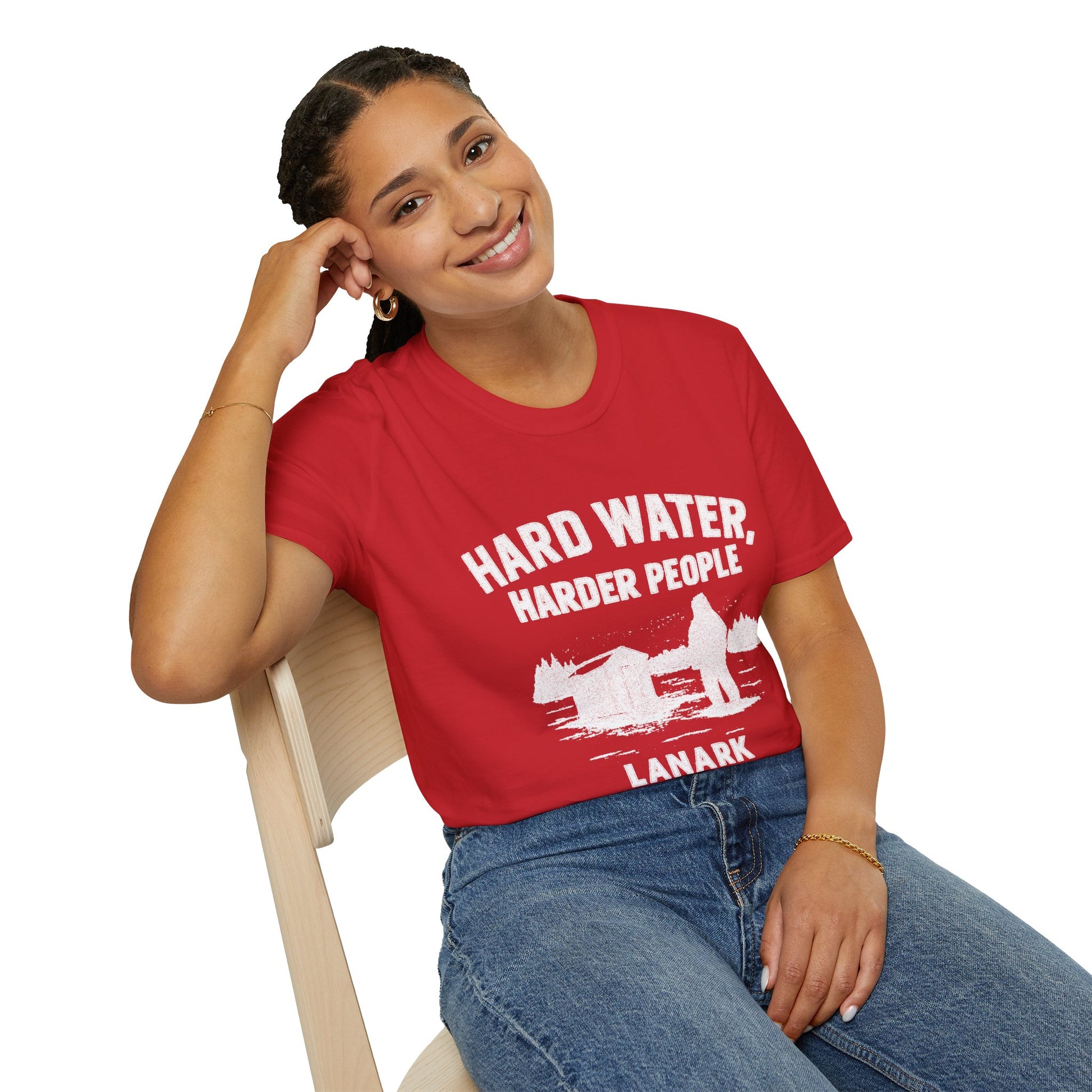 "HARD WATER HARDER PEOPLE LANARK" T-SHIRT