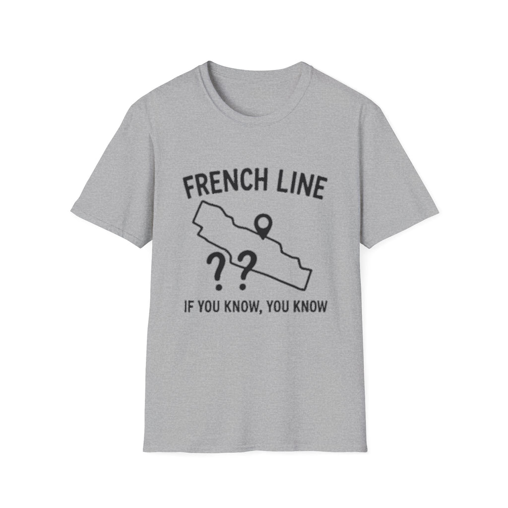 "FRENCH LINE MAP IF YOU KNOW, YOU KNOW" T-SHIRT