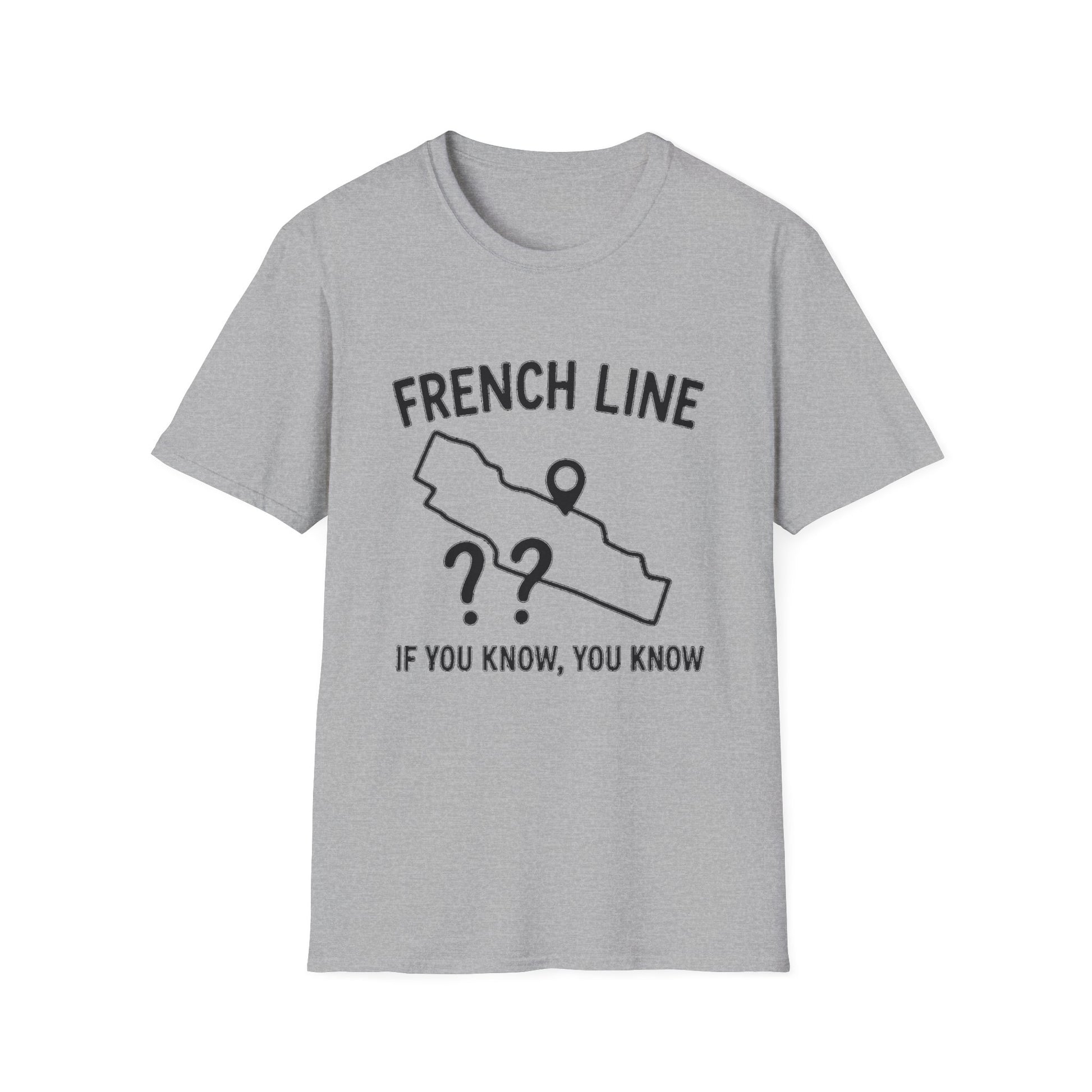 "FRENCH LINE MAP IF YOU KNOW, YOU KNOW" T-SHIRT