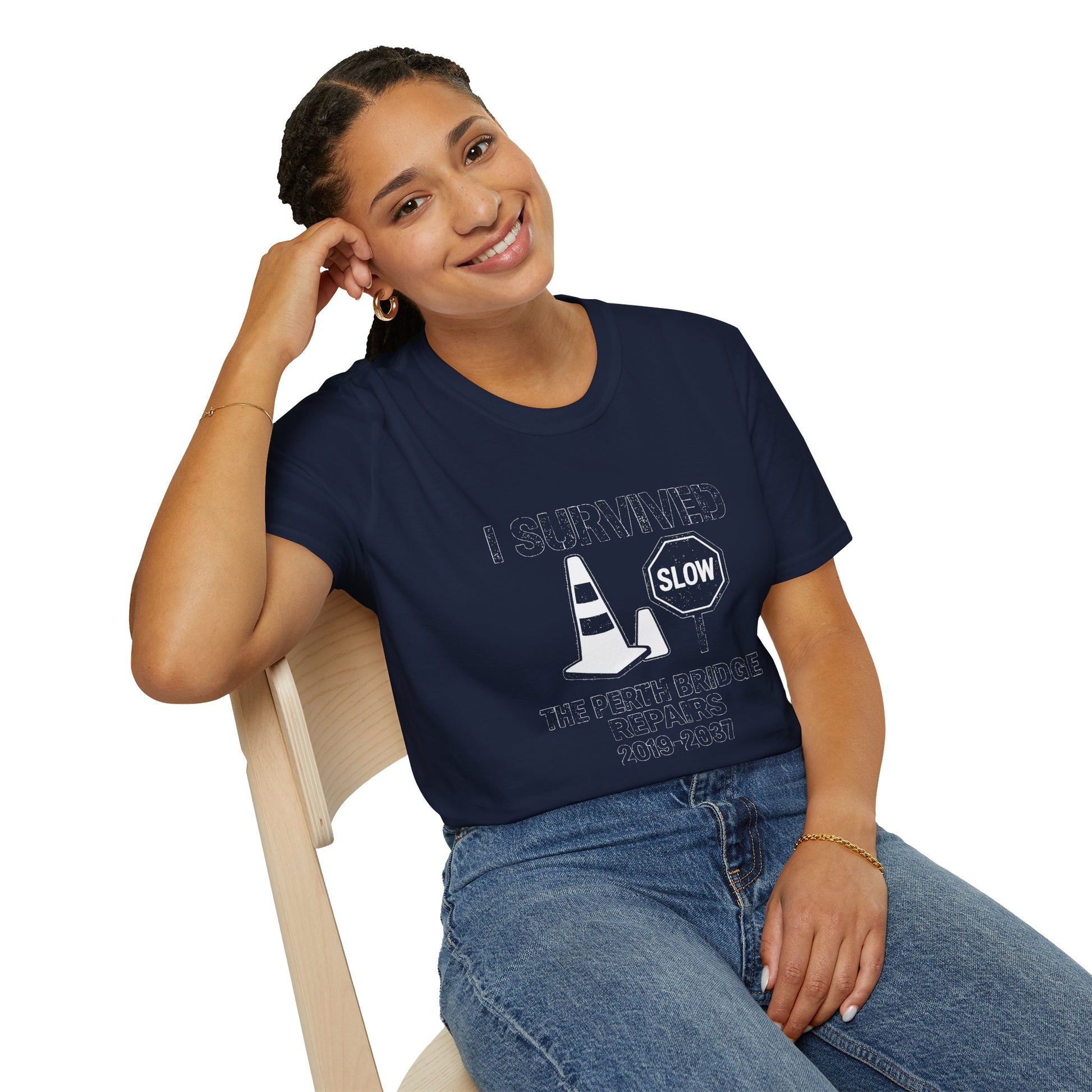 "I SURVIVED THE PERTH BRIDGE REPAIRS 2019-2037" T-SHIRT