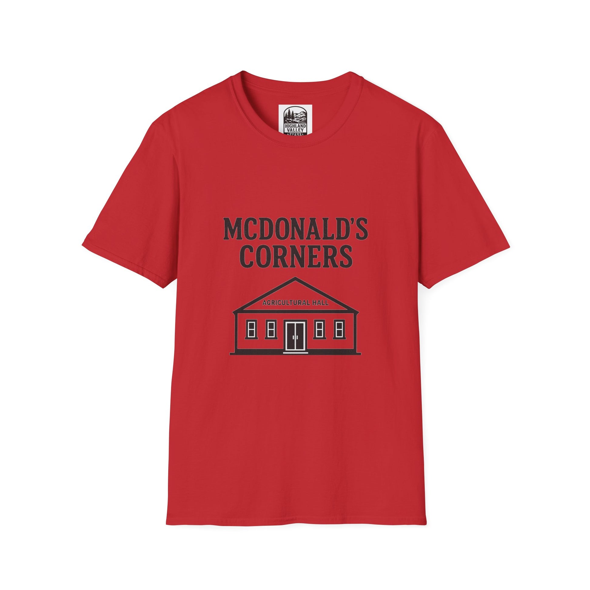 MCDONALD'S CORNERS AG HALL UNISEX T-SHIRT