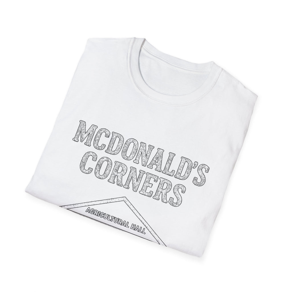 "MCDONALD'S CORNERS AGRICULTURAL HALL" T-SHIRT