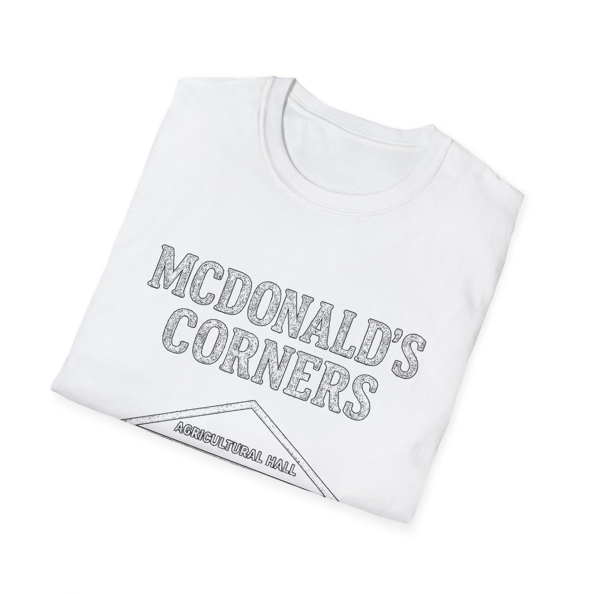 "MCDONALD'S CORNERS AGRICULTURAL HALL" T-SHIRT