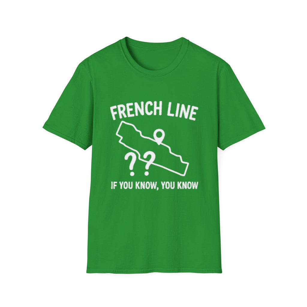 "FRENCH LINE MAP IF YOU KNOW, YOU KNOW" T-SHIRT