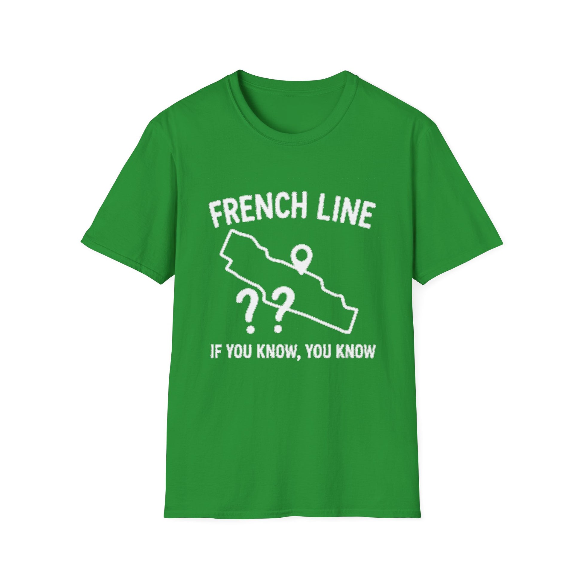 "FRENCH LINE MAP IF YOU KNOW, YOU KNOW" T-SHIRT