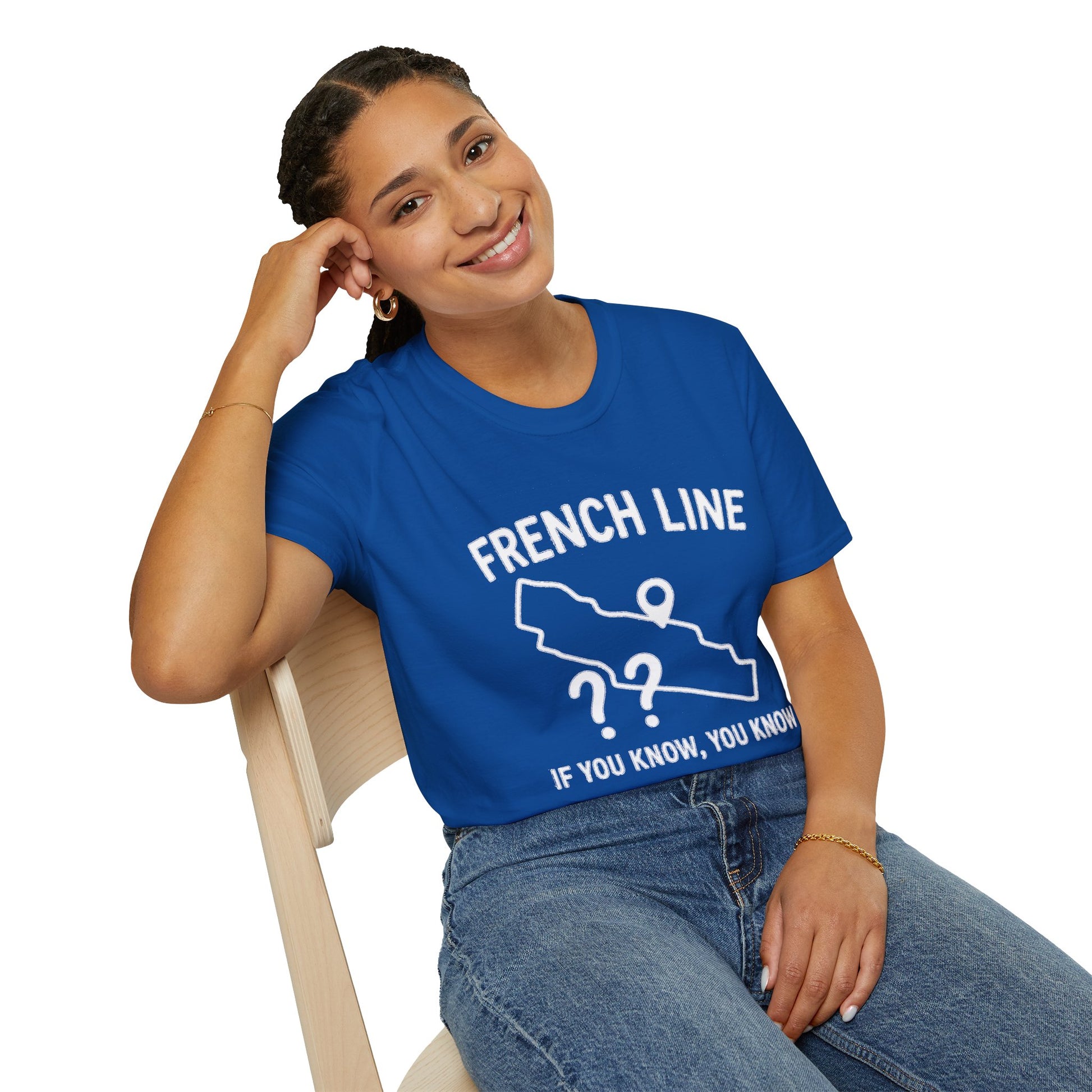 "FRENCH LINE MAP IF YOU KNOW, YOU KNOW" T-SHIRT