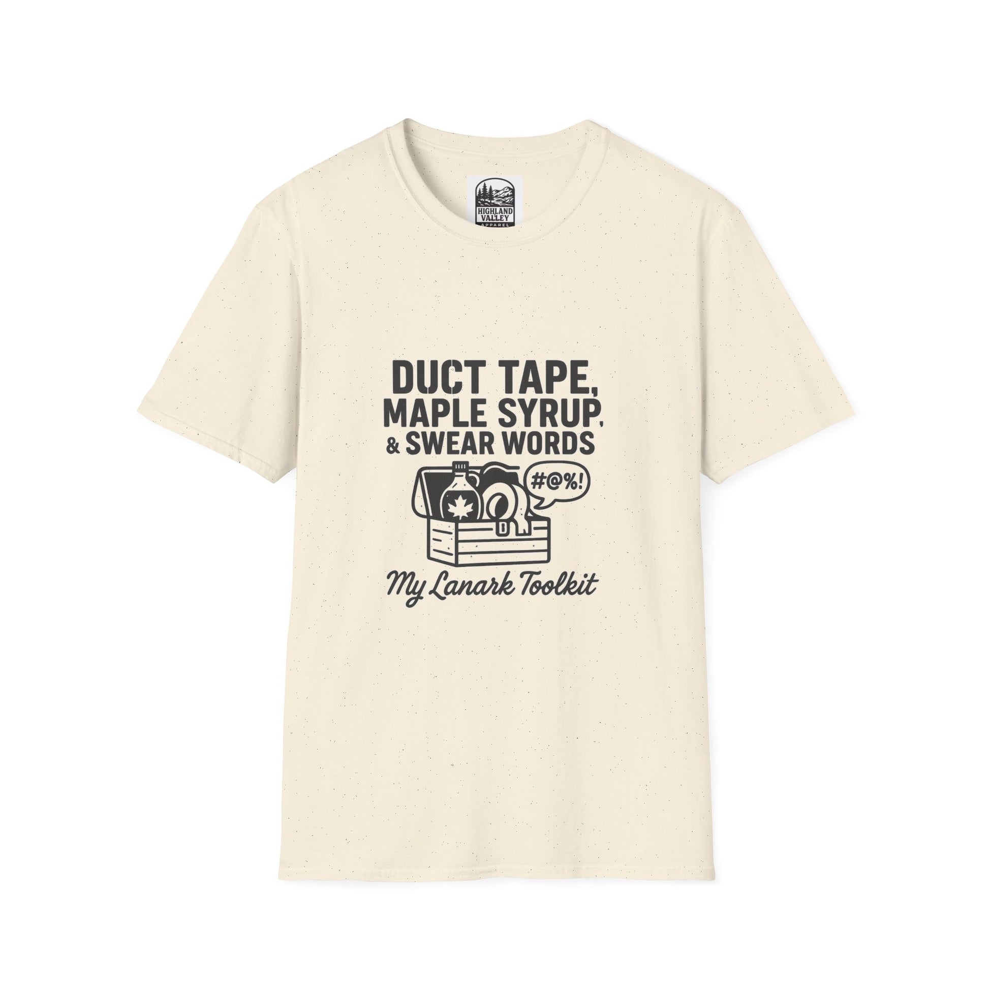 DUCT TAPE, MAPLE SYRUP, AND SWEAR WORDS LANARK UNISEX T-SHIRT