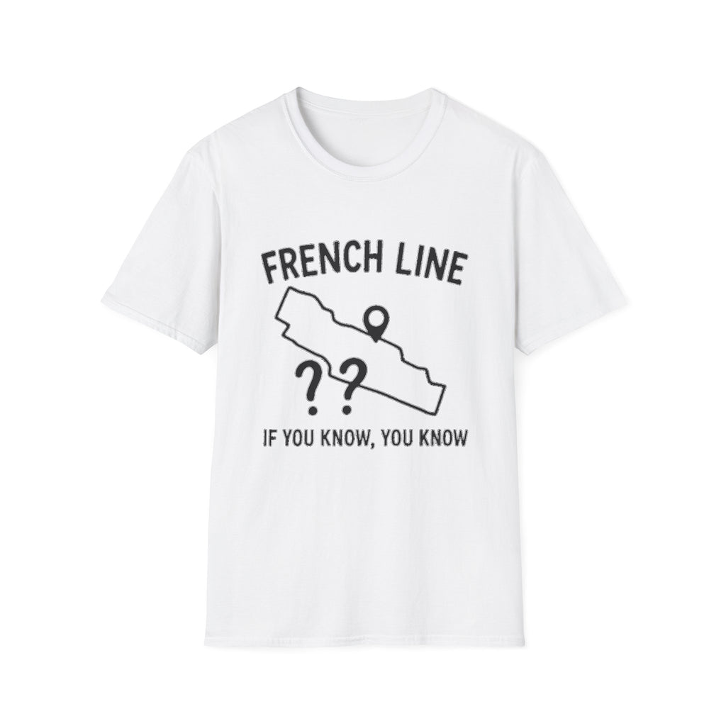"FRENCH LINE MAP IF YOU KNOW, YOU KNOW" T-SHIRT