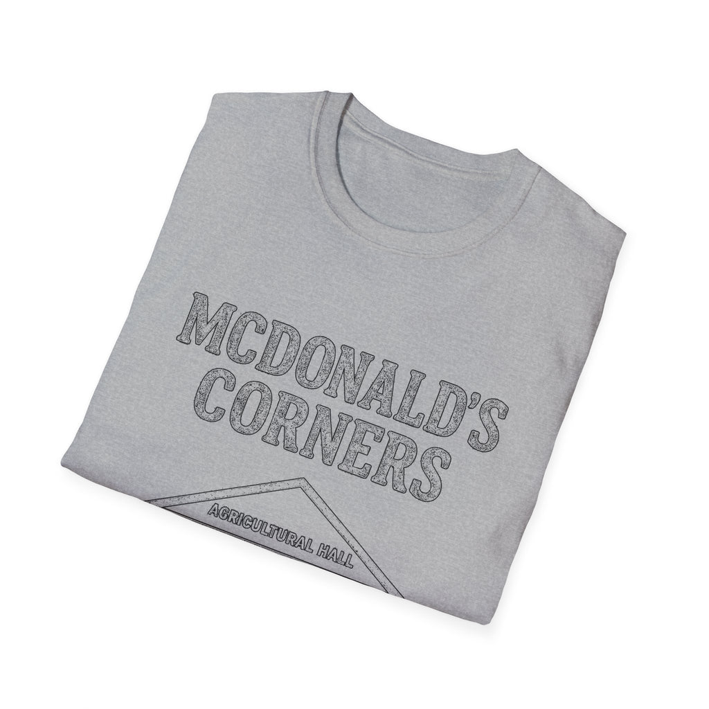 "MCDONALD'S CORNERS AGRICULTURAL HALL" T-SHIRT
