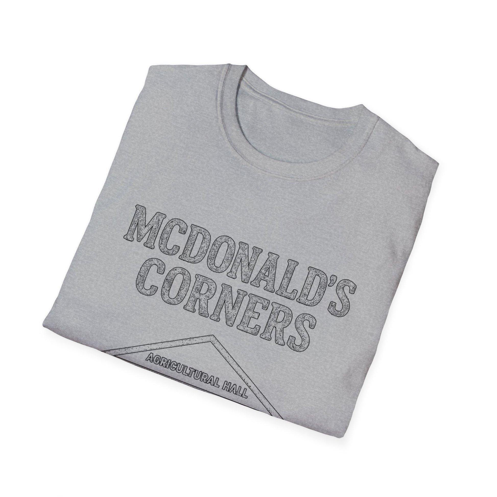 "MCDONALD'S CORNERS AGRICULTURAL HALL" T-SHIRT